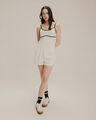 Short Tipo Runner Jaretas,BLANCO